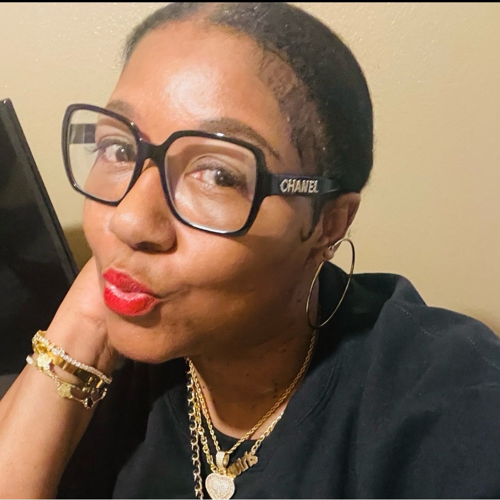 CHANEL Black and Gold Glasses (Authentic) - Picture 3 of 10
